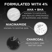 Garnier Skinactive 4% AHA BHA and Niacinamide Charcoal Serum, Resurfac...