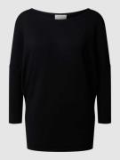 FREE/QUENT Strickpullovr in unifarbenem Design Modell 'JONE' in Black,...
