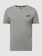 PUMA PERFORMANCE T-Shirt mit Label-Print in Mittelgrau Melange, Größe ...