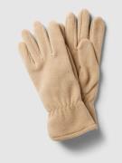 Loevenich Handschuhe mit elastischem Einsatz in Beige, Größe One Size