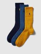 Polo Ralph Lauren Underwear Socken mit Label-Print im 3er-Pack in Gold...