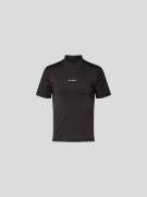 HAN Kjobenhavn T-Shirt mit Label-Print in Black, Größe 46