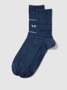 Levi's® Socken mit Label-Detail im 2er-Pack in Blau Melange, Größe 39/...