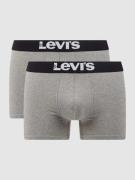 Levi's® Trunks mit Logo-Bund im 2er-Pack in Mittelgrau Melange, Größe ...