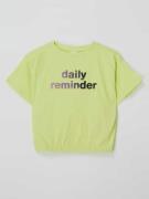 s.Oliver RED LABEL T-Shirt mit elastischem Saum in Neon Gelb, Größe 15...