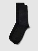 Christian Berg Men Socken mit Label-Detail im 2er-Pack in Anthrazit, G...