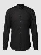 Jake*s Super Slim Fit Business-Hemd mit Kentkragen in Black, Größe 35/...