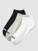 ADIDAS SPORTSWEAR Socken mit Label-Print im 3er-Pack in Mittelgrau, Gr...