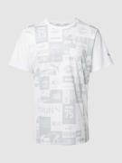 PUMA PERFORMANCE T-Shirt mit Front-Print in Weiss, Größe S