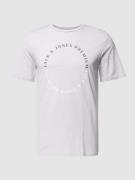 Jack & Jones Premium T-Shirt mit Label-Print in Lila, Größe M