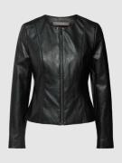 Christian Berg Woman Selection Jacke in Leder-Optik in Black, Größe 38