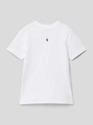 Polo Ralph Lauren Kids T-Shirt mit Label-Stitching in Weiss, Größe 92