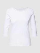 Christian Berg Woman T-Shirt mit Ziersteinbesatz in Weiss, Größe 38