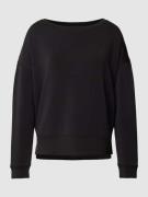 comma Casual Identity Sweatshirt mit Label-Applikation in Black, Größe...