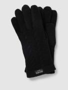 EEM Handschuhe mit Label-Detail in Black, Größe L