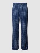 Polo Ralph Lauren Underwear Pyjama-Hose mit Allover-Muster in Dunkelbl...