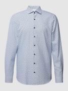 OLYMP Level Five Regular Fit Business-Hemd mit Allover-Muster in Bleu,...