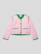 Polo Ralph Lauren Teens Steppjacke mit Kontraststreifen in Pink, Größe...
