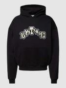 No Bystanders Hoodie mit Känguru-Tasche Modell 'PATCHWORK' in Black, G...