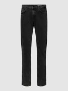 REVIEW Straight Fit Jeans im 5-Pocket-Design in Black, Größe 28/32