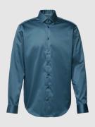 Jake*s Regular Fit Business-Hemd mit Kentkragen in Ozean Blau, Größe 3...