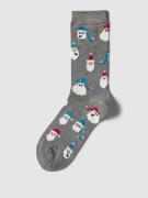 Thought Socken mit Motiv-Details Modell 'alfredo bamboo snowman' in Mi...