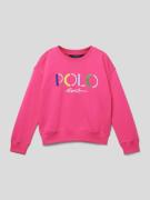 Polo Ralph Lauren Kids Sweatshirt mit Label-Stitching in Pink, Größe 9...