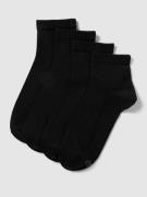s.Oliver RED LABEL Socken mit Label-Details im 4er-Pack in Black, Größ...