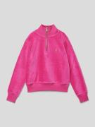 Polo Ralph Lauren Teens Pullover mit Troyer-Kragen in Pink, Größe 140