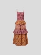 Hannah Artwear Maxikleid mit floralem Allover-Muster in Pink, Größe S