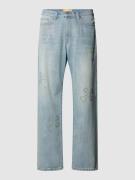 REVIEW Jeans mit Ziersteinbesatz in Hellblau, Größe 31