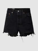 Levi's® Jeansshorts im Used-Look Modell '501 ORIGINAL' in Black, Größe...