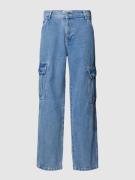JAKE*S STUDIO MEN Jeans mit Cargotaschen in Hellblau, Größe 30
