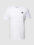 ADIDAS SPORTSWEAR T-Shirt mit Label-Stitching in Weiss, Größe L