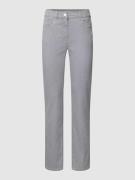 Zerres Jeans mit 5-Pocket-Design Modell 'CARLA' in Hellgrau, Größe 48K