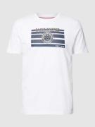 Christian Berg Men T-Shirt mit Label-Print in Weiss, Größe XL