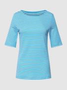 Christian Berg Woman T-Shirt mit Streifenmuster in Blau, Größe 34