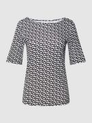 Christian Berg Woman T-Shirt mit Allover-Muster in Black, Größe 34