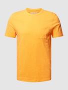 MCNEAL T-Shirt in melierter Optik mit Brusttasche in Lachs, Größe M