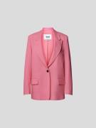 MSGM Oversized Blazer mit Pattentaschen in Pink, Größe S/M