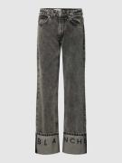 Blanche Jeans mit Label-Details Modell 'GIANNA' in Black, Größe 28