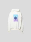 Blue Sky Inn Oversized Hoodie mit Foto-Print in Weiss, Größe S