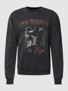 THE KOOPLES Sweatshirt mit Label-Motiv-Print in Black, Größe S