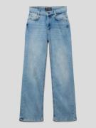 Blue Effect Slim Fit Jeans mit 5-Pocket-Design in Hellblau, Größe 170