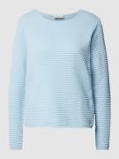 FREE/QUENT Strickpullover mit Strukturmuster Modell 'Dodo' in Hellblau...