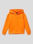 Polo Ralph Lauren Teens Hoodie mit Logo-Stitching in Orange, Größe 152