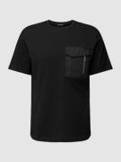 Antony Morato T-Shirt mit Brusttasche und Label-Detail in Black, Größe...