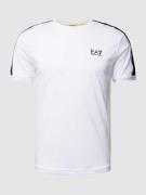 EA7 Emporio Armani T-Shirt mit Logo-Print in Weiss, Größe S