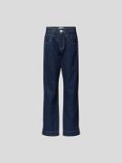 Frame High Waist Jeans im Relaxed Fit in Dunkelblau, Größe 25