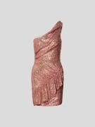 Iro Minikleid mit Paillettenbesatz in Pink, Größe 34
